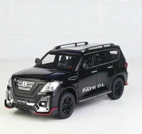 Black Nissan Patrol 1:24 diecast toy car main product photo