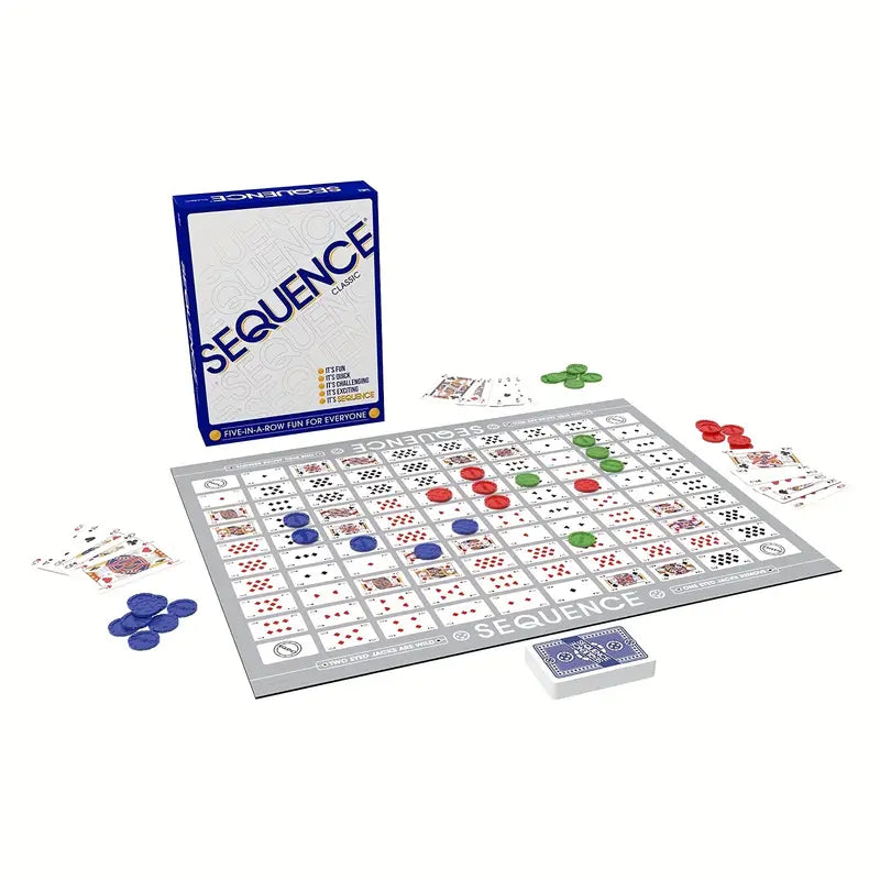 Card & Chip Strategy Game Classic Board Game – Family Strategy Game for 2-12 Players | Fun & Easy to Learn image 2