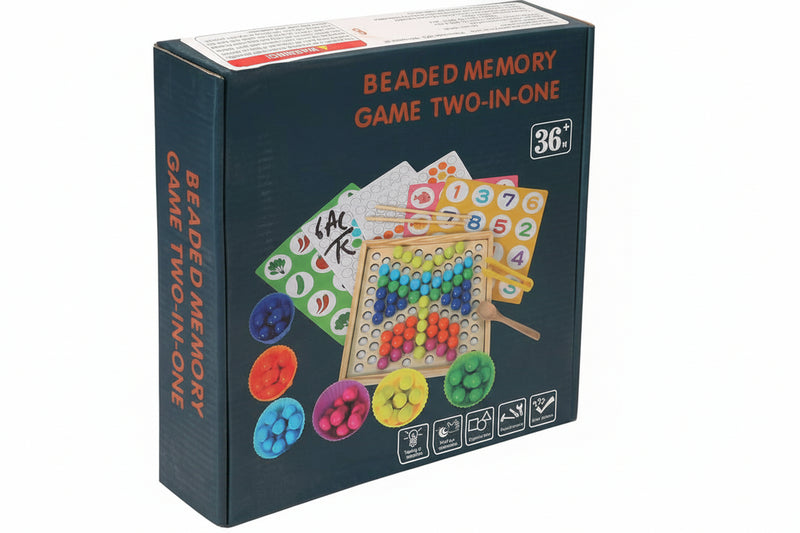 Wooden Beaded Memory Game 2 in 1 product image 1