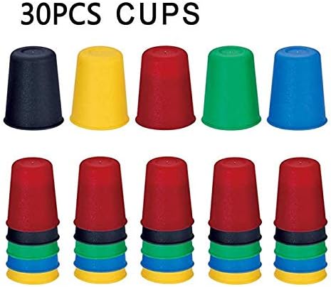 Speed Cup Stacking Game – Interactive Speed Stacking Game for Kids | 20 Colorful BPA-Free Cups, 24 Picture Cards & Bell | Montessori Toy for Ages 3+ | Fast Reaction Family Game image 9