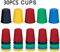 Speed Cup Stacking Game – Interactive Speed Stacking Game for Kids | 20 Colorful BPA-Free Cups, 24 Picture Cards & Bell | Montessori Toy for Ages 3+ | Fast Reaction Family Game image 9