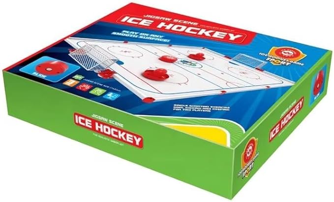 Ice Hockey Tabletop Board Game – Fast‑Action Mini Hockey Rink with Two Sticks & Puck | Family Game Night for 2 Players | 15–30 Min Play image 3