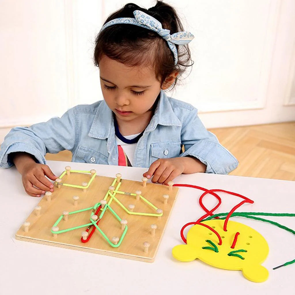 Wooden Geoboard Geometric Mathematics Teaching Tool product image 4