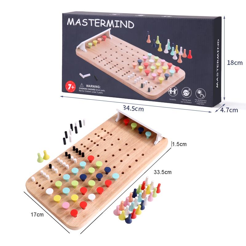 Wooden Mastermind Logic Game product image 1