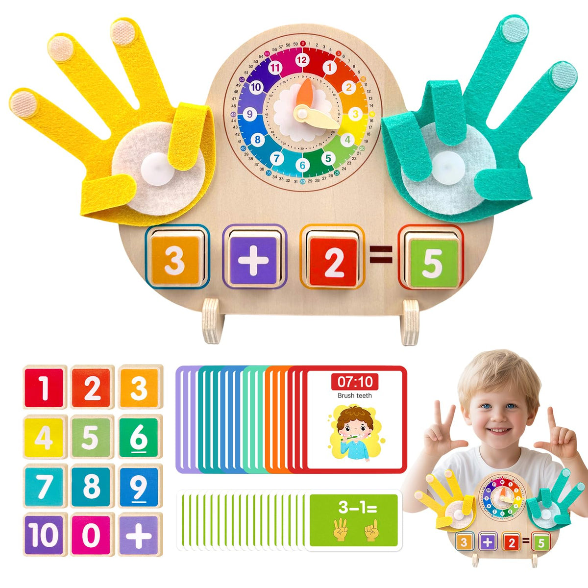 Finger Math & Clock Learning Board product image 4