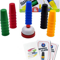 Speed Cup Stacking Game – Interactive Speed Stacking Game for Kids | 20 Colorful BPA-Free Cups, 24 Picture Cards & Bell | Montessori Toy for Ages 3+ | Fast Reaction Family Game image 7