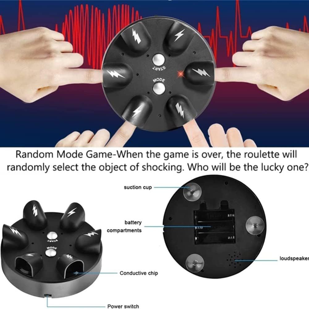 Electric Shock Party Game –Amazing Roulette | Multiplayer Shocking Roulette for Adults, Teens & Game Nights | 2–6 Players image 4