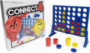 Connect 4 Strategy Board Game for Kids Ages 6 and Up, Classic Disc-Dropping Fun, Includes Grid, Legs, Slider Bar, 21 Red and 21 Yellow Discs, and Instructions, Perfect for Family Game Night