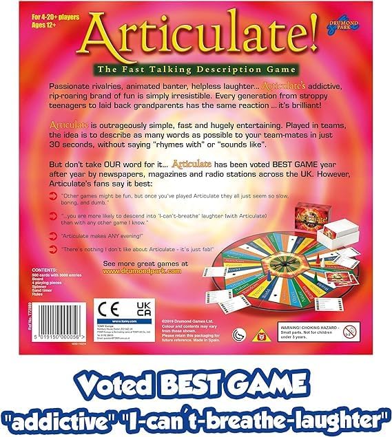 Fast-Talking Word Game! – The Fast-Talking Word Guessing Game | Hilarious Family & Party Board Game | Ages 12+, 4–20+ Players | 500 Cards + Spinner image 9