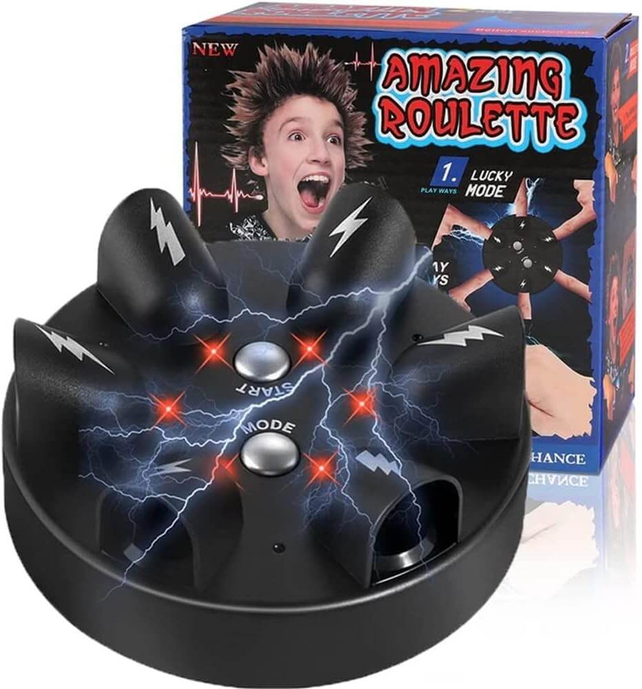 Electric Shock Party Game –Amazing Roulette | Multiplayer Shocking Roulette for Adults, Teens & Game Nights | 2–6 Players image 1