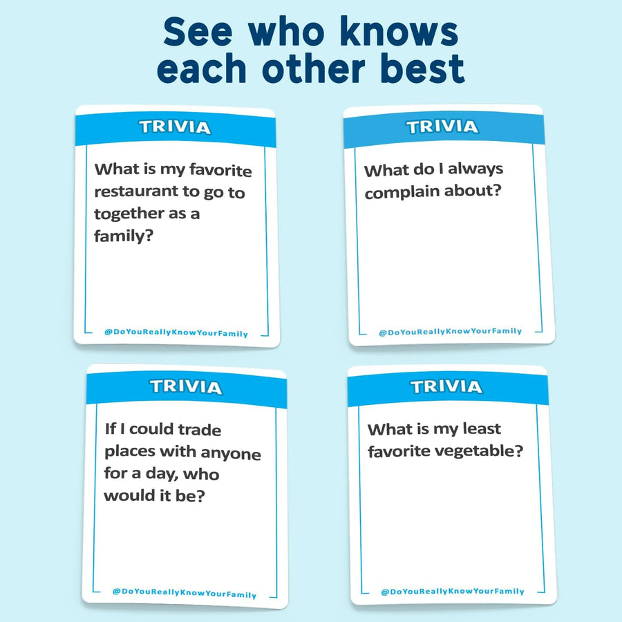Do You Really Know Your Family? – Hilarious Card Game for Families | Fun Conversation Starter & Challenge Game | Great for Kids, Teens & Adults | Ages 8+, 2+ Players image 2
