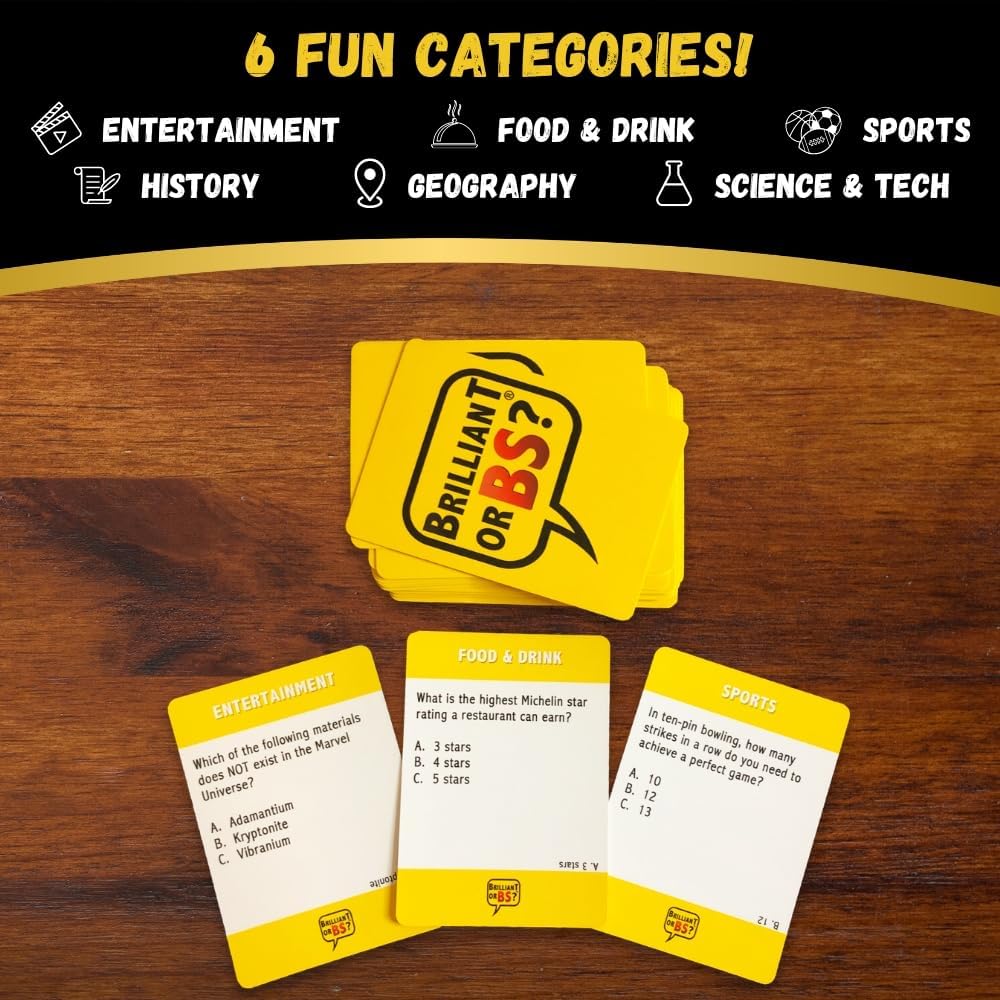 Trivia Bluffing Game? – Trivia Party Game for Know-It-Alls & Big Fat Liars | Bluffing and Trivia for 4–6 Players | Family-Friendly Ages 14+ image 5
