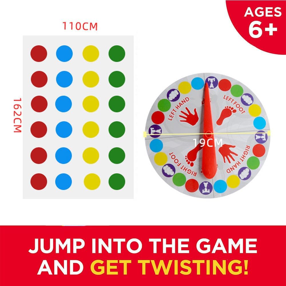 Floor Party Game Game – Classic Floor Party Game for Kids & Adults | Indoor/Outdoor Fun | 2–4 Players | Includes Mat & Spinner | Ages 6+ image 6