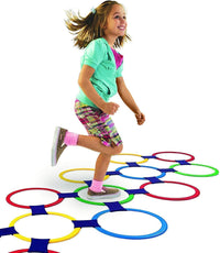 Floor Party Game Hopscotch Indoor Game Set for Kids – Colorful, Foldable, Gym‑Quality Hop & Twist Mat | 1–4 Players | Ages 3+ image 4