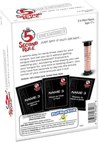 Quick Answer Party Game Uncensored – Hilarious Adult Party Game for 3+ Players | Fast-Paced NSFW Game with Raunchy Prompts & Timer | Ages 17+ image 5