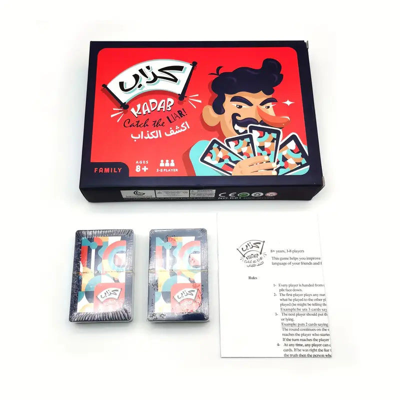 Kadab: Catch The Liar – Arabic & English Family Board Game for 3–8 Players | Strategic, Emotional Intelligence-Based Fun for Ages 8+ image 1