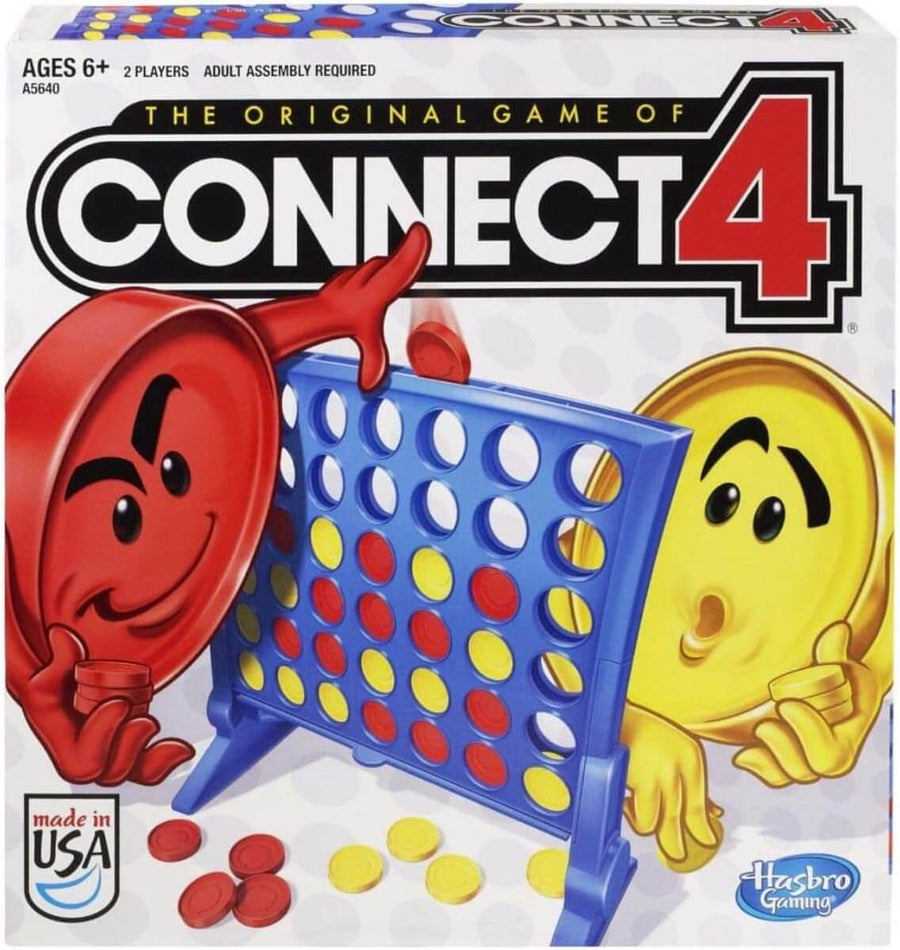 Connect 4 Strategy Game – Classic 2-Player Board Game for Kids & Families | Includes 42 Discs & Grid | Fun & Educational Gift for Ages 6+