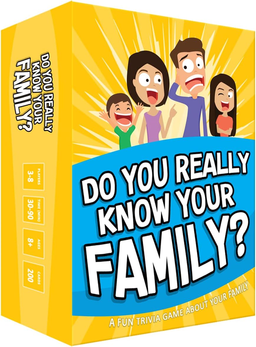Do You Really Know Your Family? – Hilarious Card Game for Families | Fun Conversation Starter & Challenge Game | Great for Kids, Teens & Adults | Ages 8+, 2+ Players