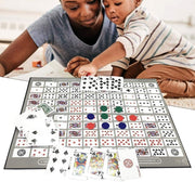 Card & Chip Strategy Game Strategy Board Game – Classic Card & Chip Game for Family Fun | 2-12 Players | Easy to Learn, Fun to Master | Ages 7+ image 2