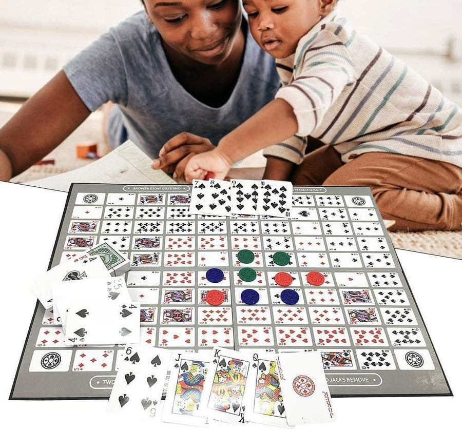 Card & Chip Strategy Game Strategy Board Game – Classic Card & Chip Game for Family Fun | 2-12 Players | Easy to Learn, Fun to Master | Ages 7+ image 2