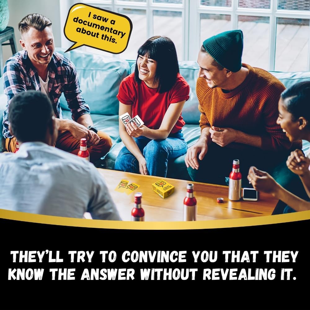 Trivia Bluffing Game? – Trivia Party Game for Know-It-Alls & Big Fat Liars | Bluffing and Trivia for 4–6 Players | Family-Friendly Ages 14+ image 8