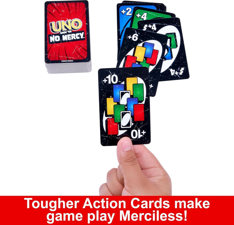 Show 'Em No Mercy Card Game – Ruthless Action-Packed Party Game for Teens & Families | 168 Cards with No Mercy Rules & Wild Draw Stacks image 2