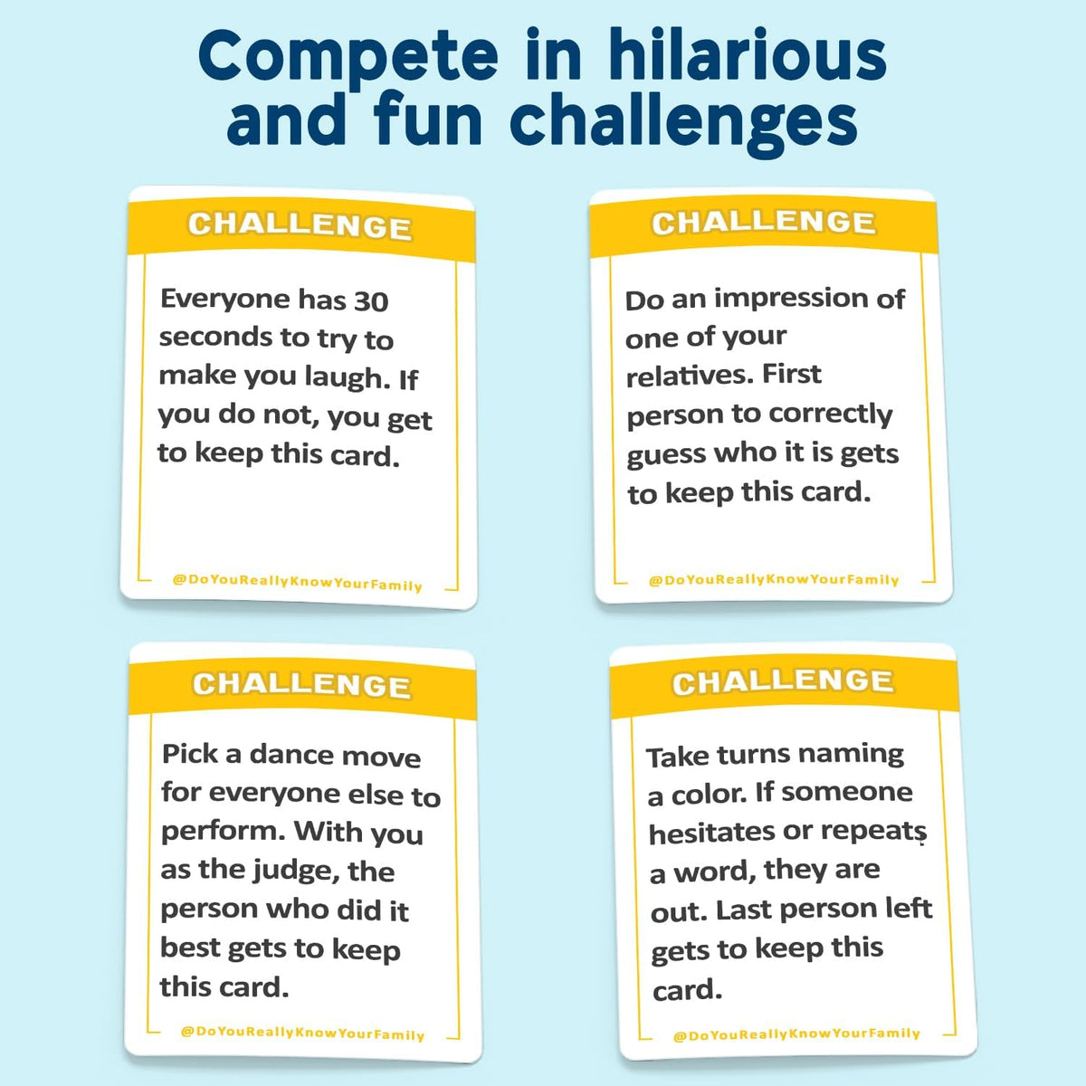Do You Really Know Your Family? – Hilarious Card Game for Families | Fun Conversation Starter & Challenge Game | Great for Kids, Teens & Adults | Ages 8+, 2+ Players image 4