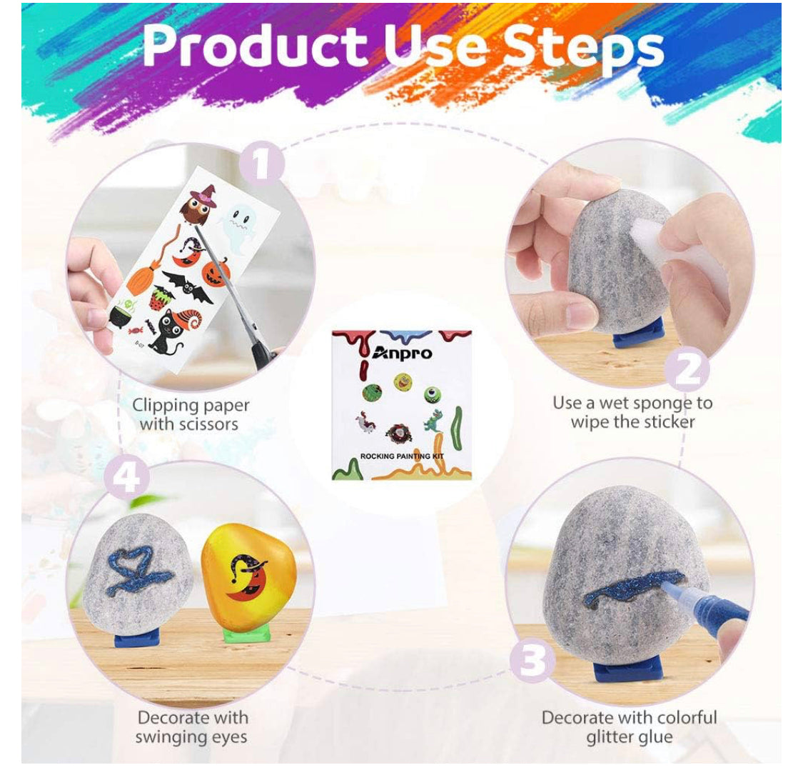 Rock Painting Kit 55 Pcs product image 4