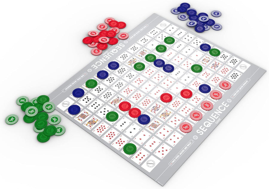 Card & Chip Strategy Game Strategy Board Game – Classic Card & Chip Game for 2–12 Players | Family Game Night Favorite | Ages 7+ | Includes Game Board, Cards & Chips image 2