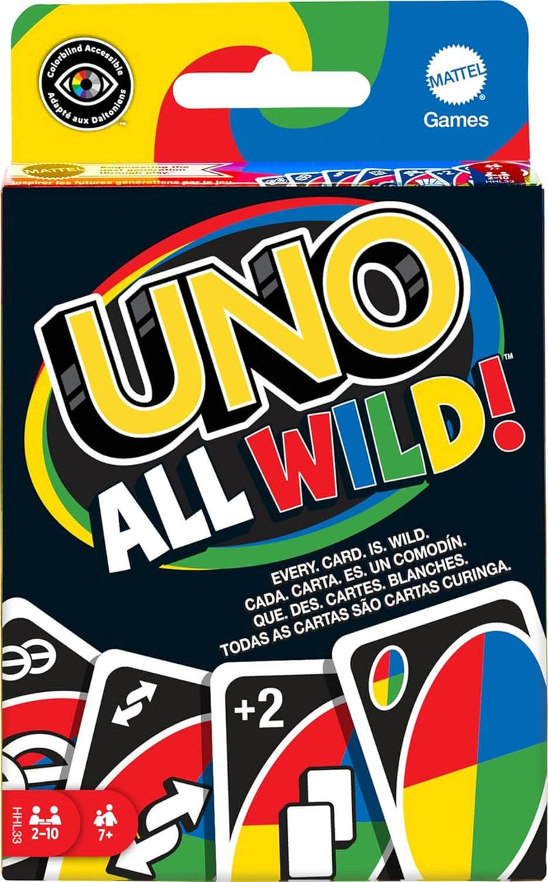 Matching Card Game All Wild Card Game – Fast Family Game with Wild Action Cards, Colorblind-Friendly, For Ages 7+ & 2+ Players image 1