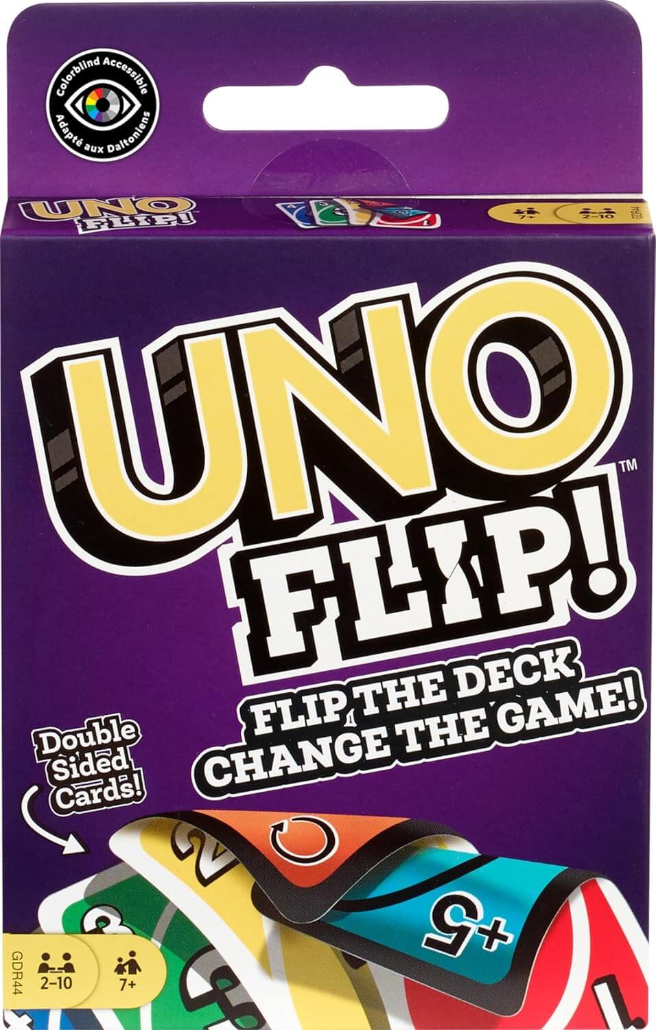 Flip Matching Card Game! Card Game – Double-Sided Deck with Flip Cards, New Action Cards & Colorblind-Friendly Design | Fast Family & Party Game for 2–10 Players image 1