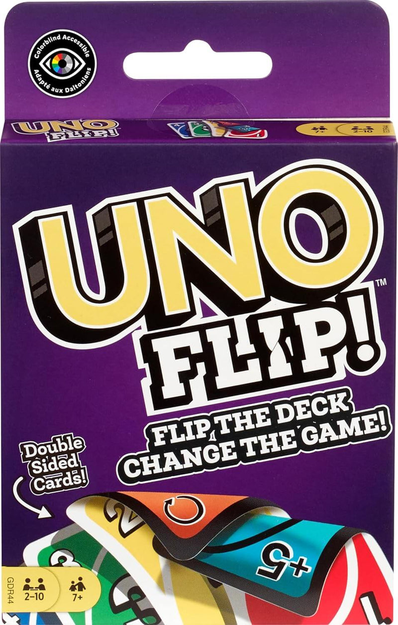 Flip Matching Card Game! Card Game – Double-Sided Deck with Flip Cards, New Action Cards & Colorblind-Friendly Design | Fast Family & Party Game for 2–10 Players image 1