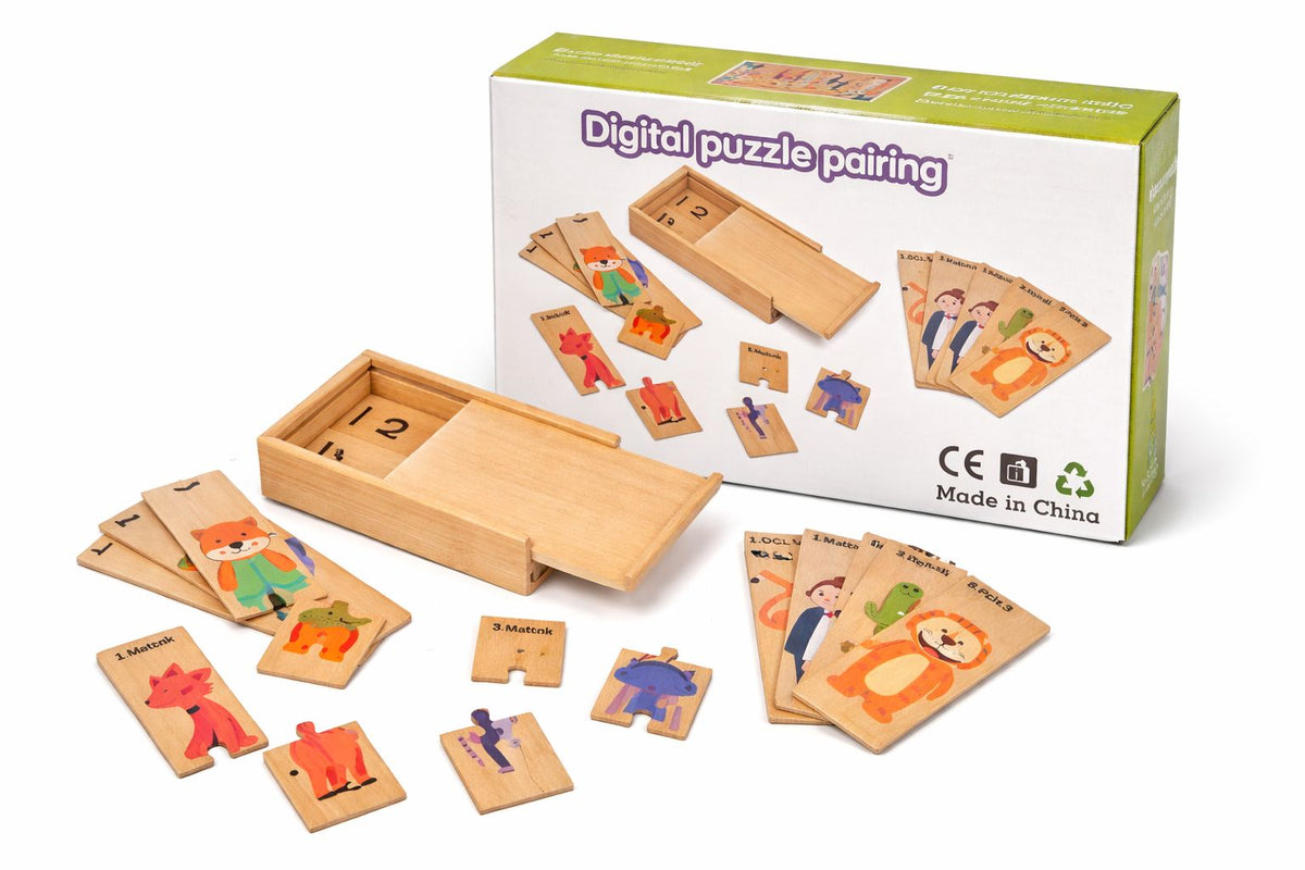 Digital Puzzle Pairing Wood Set product image 1