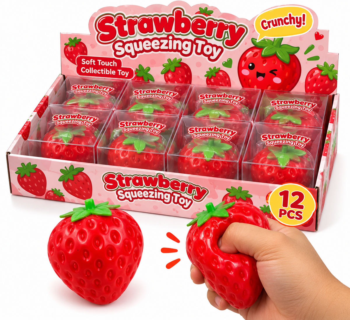 Strawberry crunchy squishy