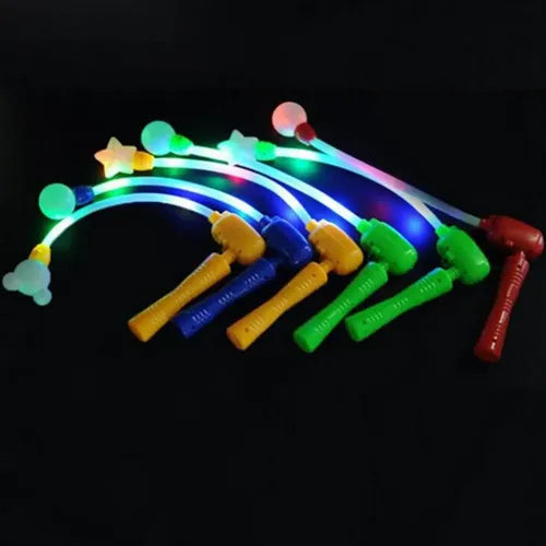عصا إضاءة LED دوارة مرنة