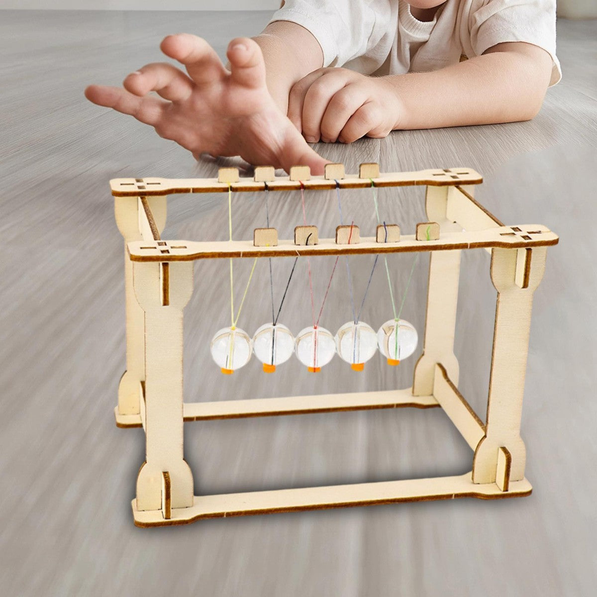 Science Discovery DIY Wooden Newton’s Cradle product image 9