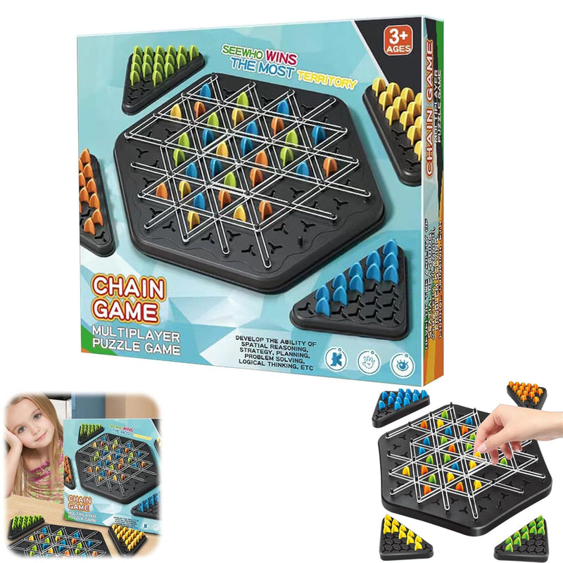 Chain Triangle Chess Rubber Band Game product image 1