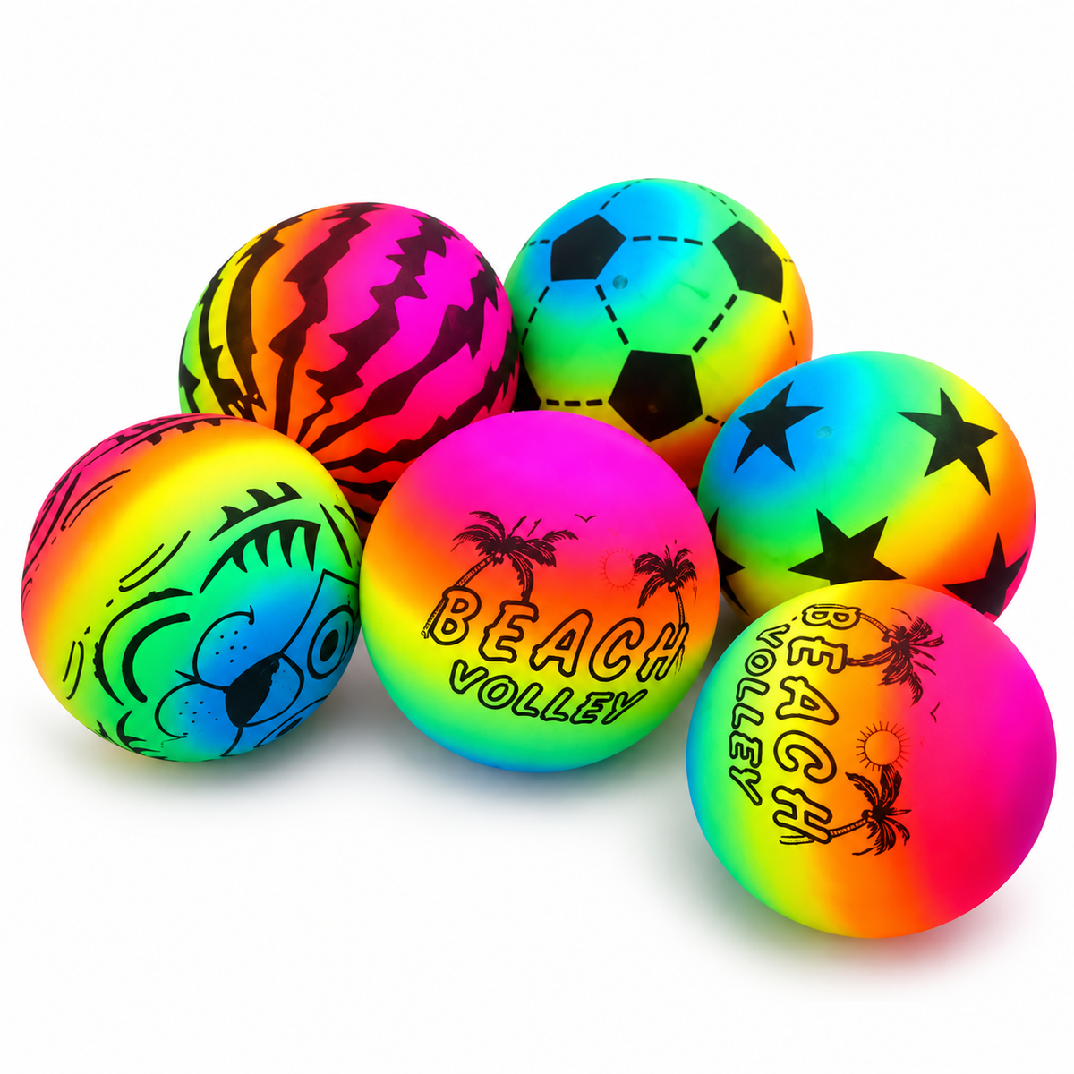 Pvc ball rainbow assorted