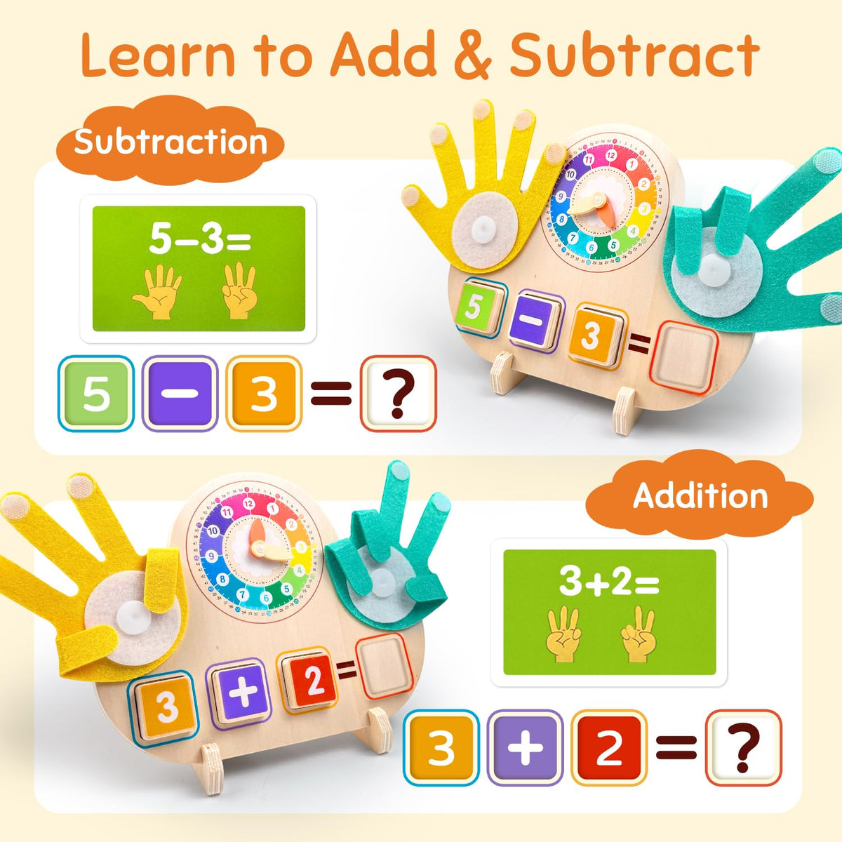 Finger Math & Clock Learning Board product image 3
