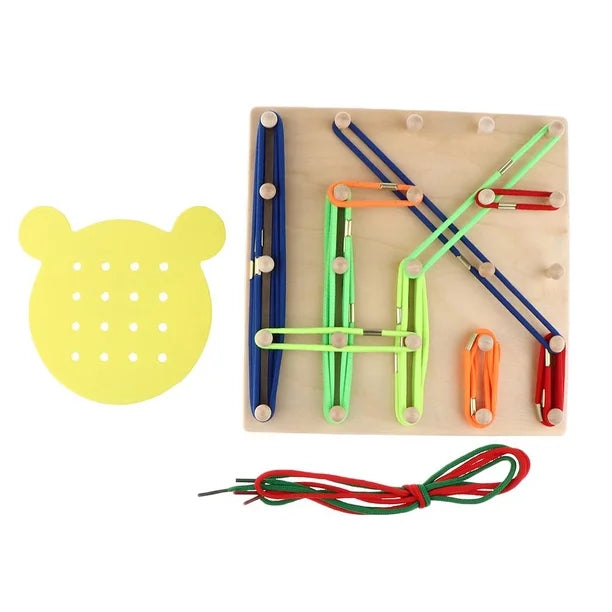 Wooden Geoboard Geometric Mathematics Teaching Tool product image 5