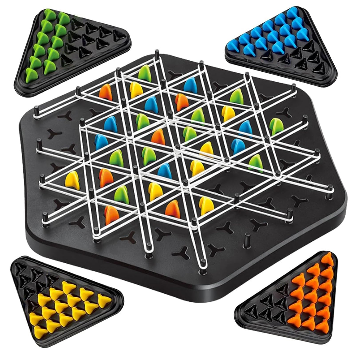 Chain Triangle Chess Rubber Band Game product image 2