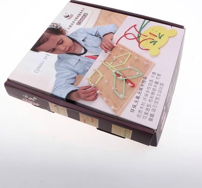 Wooden Geoboard Geometric Mathematics Teaching Tool product image 1