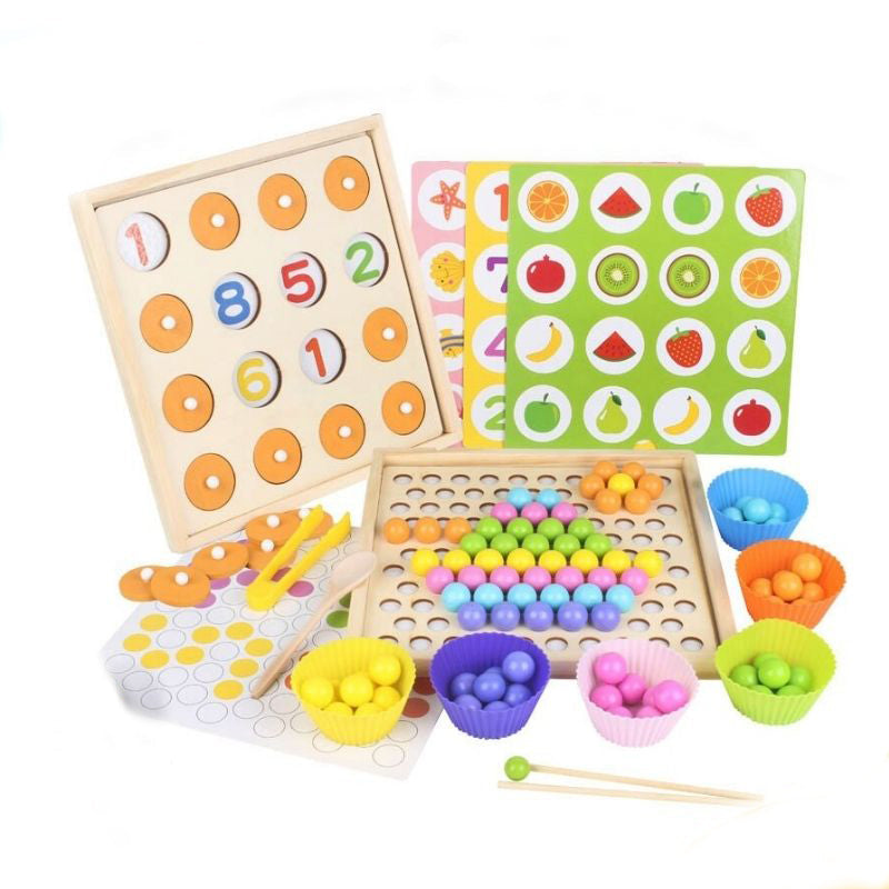 Wooden Beaded Memory Game 2 in 1 product image 3