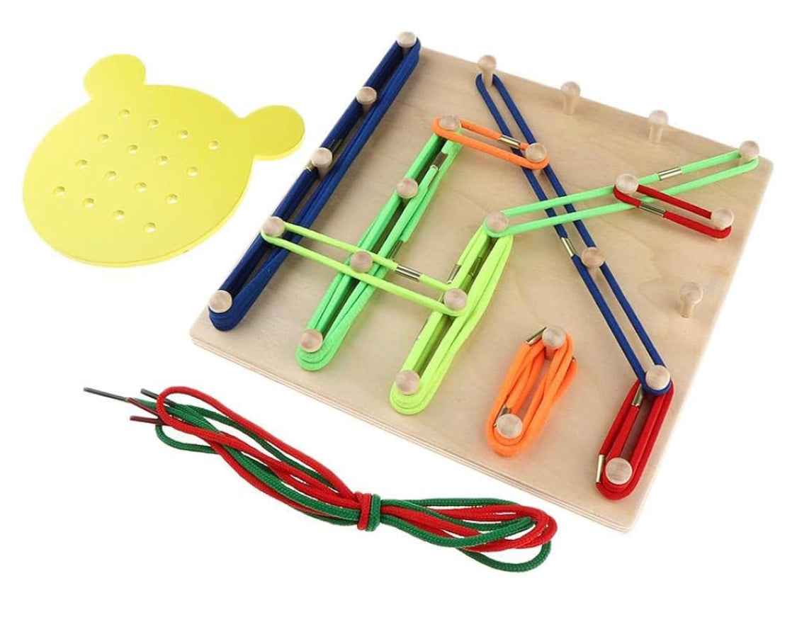 Wooden Geoboard Geometric Mathematics Teaching Tool product image 2