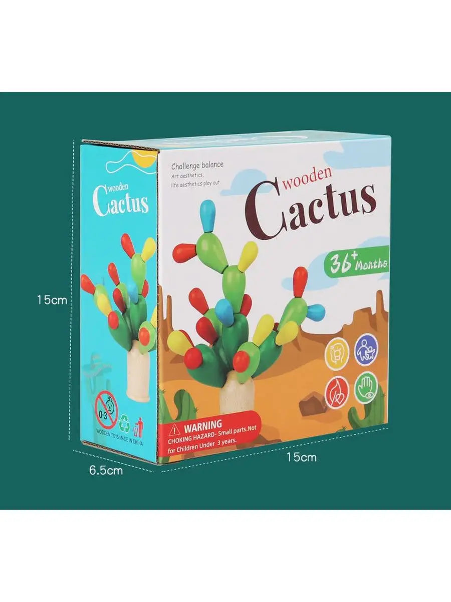 Wooden Cactus Balance Game product image 1