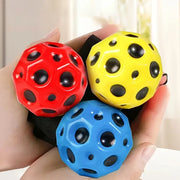 Moon bouncing ball with handle