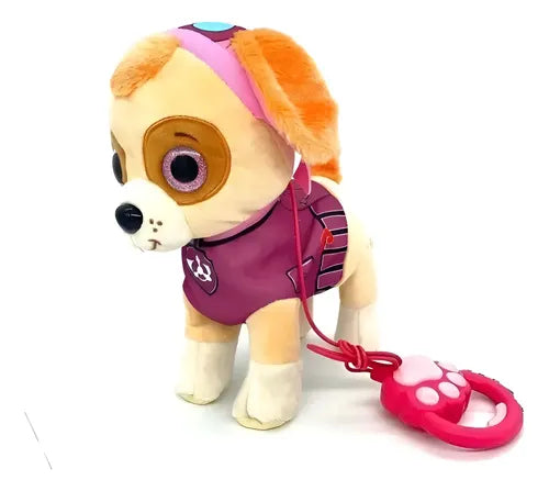 Interactive Walking Puppy Plush Toy with Leash Remote