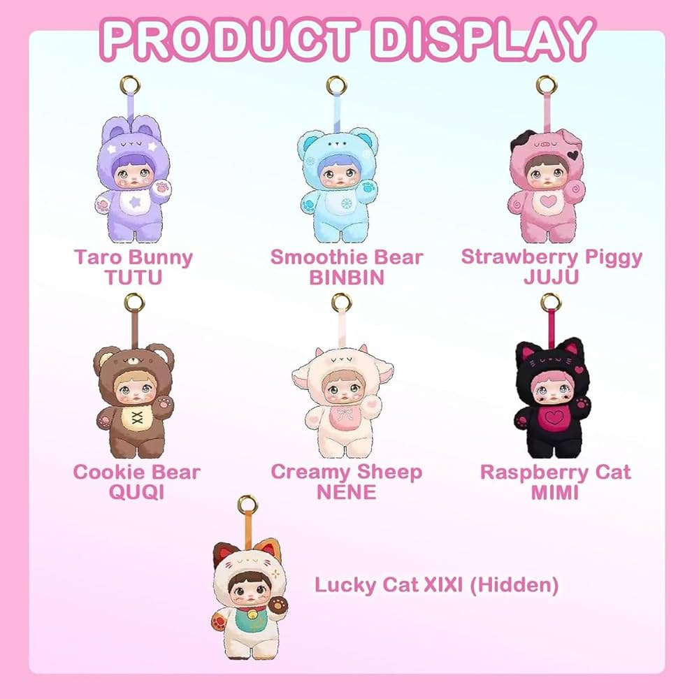 Nommi "Loveliness Never Ends" Plush Doll Keychain Blind Box Series