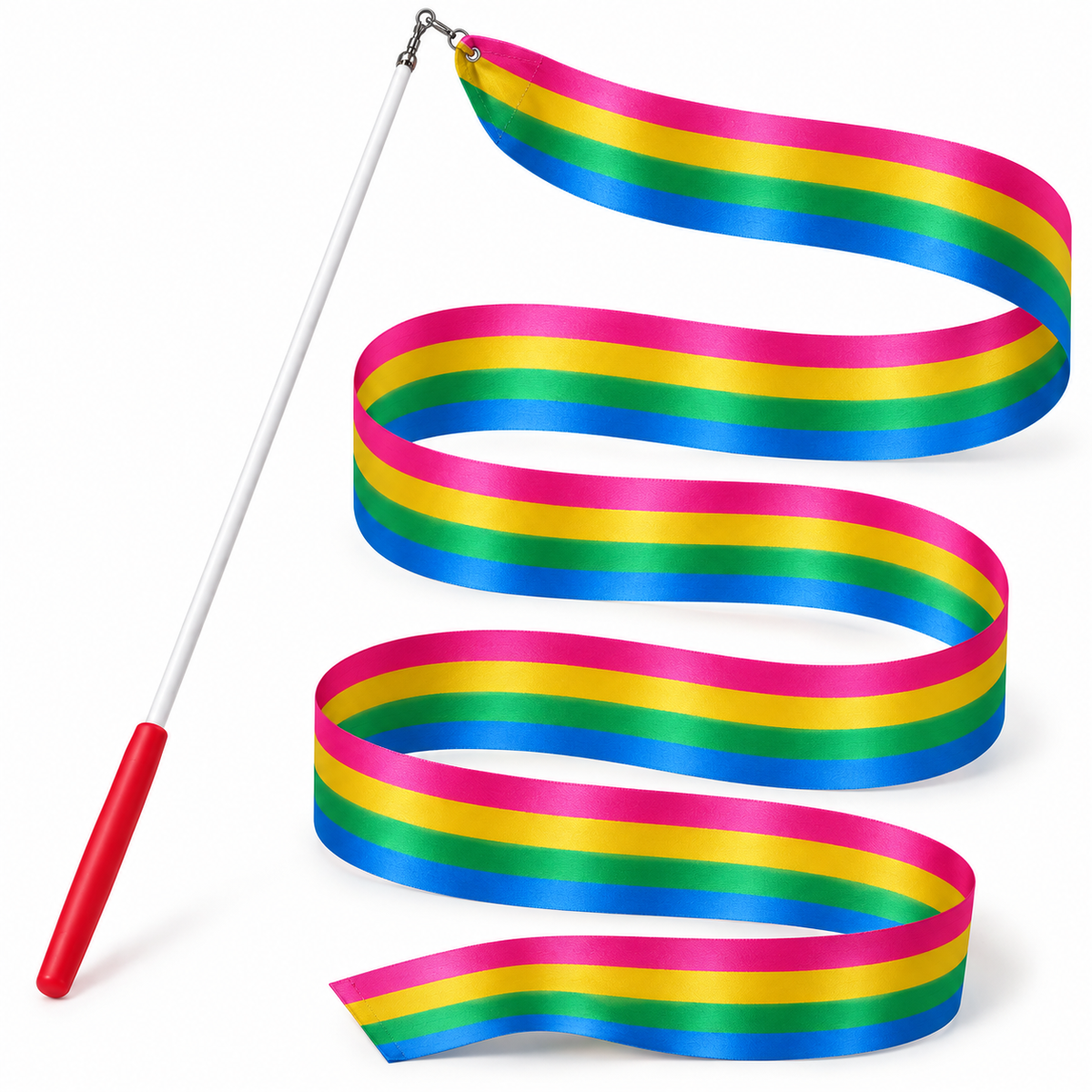 Rainbow ribbon stick fairy toy