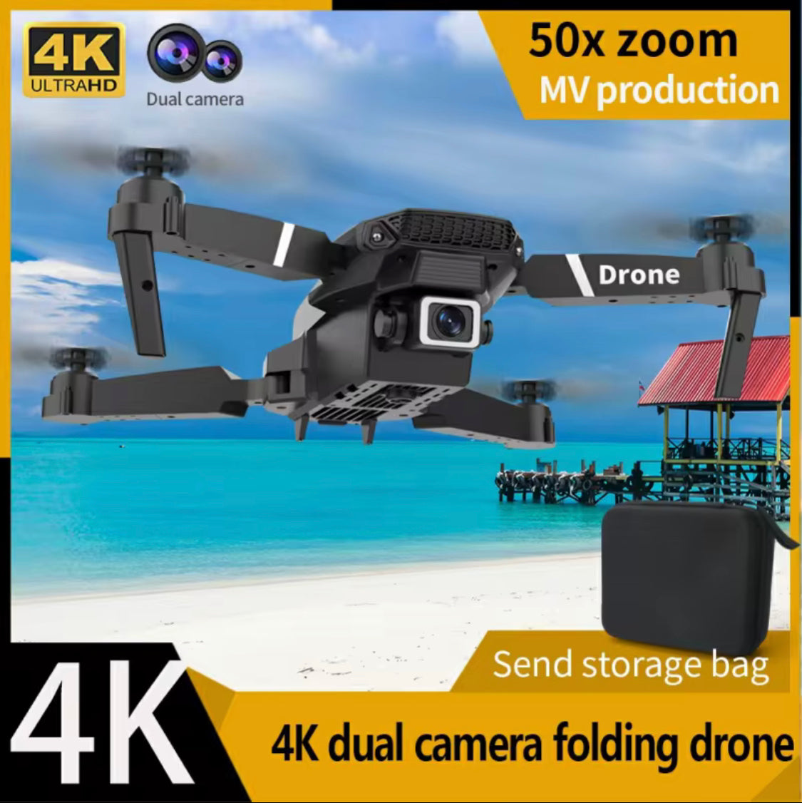 Foldable HD Dual Camera Drone product image 2